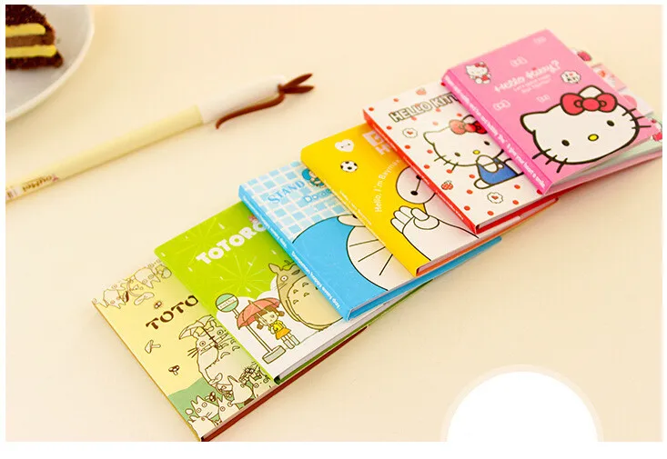 Kawaii корейский мультяшный Baymax Doraemon Totoro N times Sticky Memo Note Book Message Tab блокнот стикеры блокнот блокноты канцелярские принадлежности