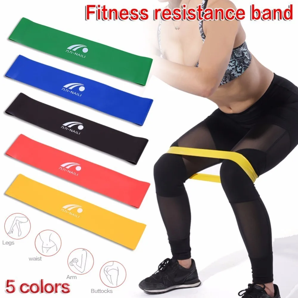 Эластичная лента из латекса для занятий йогой фитнесом 5 уровней|workout elastic band|workout