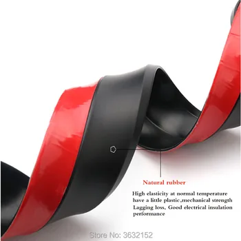 

2.5m Car Front Bumper Lip Protector Car Rubber Strip Car Styling Accessories Stickers For Buick regal excelle encore lacrosse