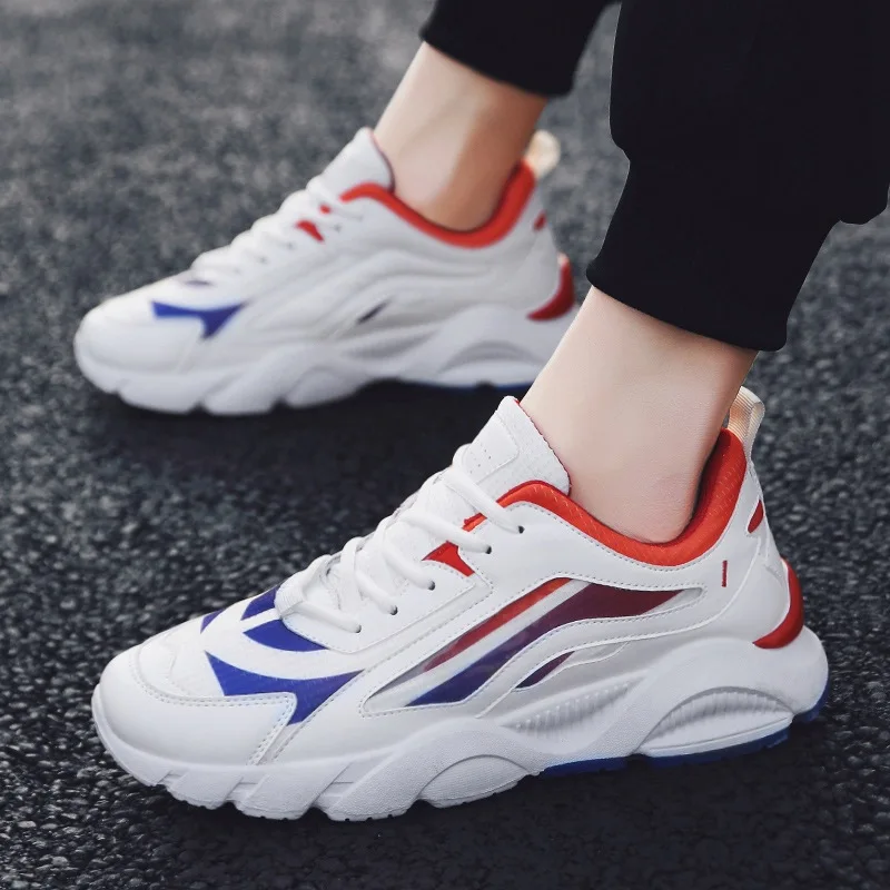 

Men's Fashion Casual Shoes High Top Sneaker 2019 Spring New Men Shoes High Quality Non-slip Walking Shoe Zapatillas