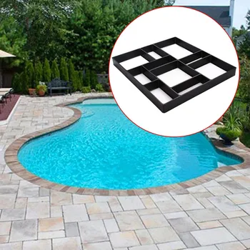 

DIY Plastic Path Maker Mold For Garden Pavement Mold Manually Paving Cement Brick Molds Stone Road Concrete Molds Tool