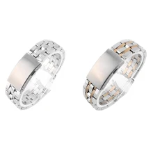 19 мм из нержавеющей стали ремешок загнутым концом металлический браслет ремешок для TISSOT КНР 200 T17 T461 T014430 T014410 женские мужчины Группа