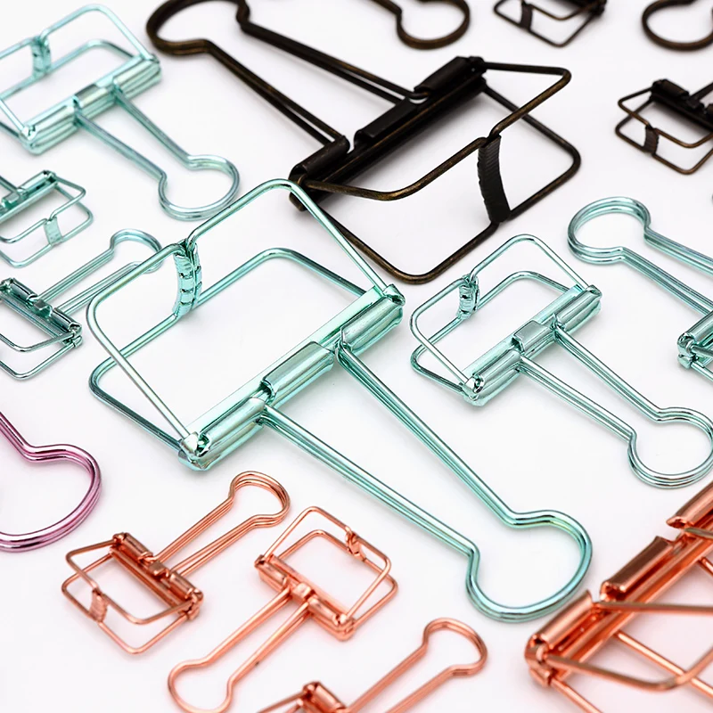 Cutout brief binder clips storage metal binder clips bindersbinder