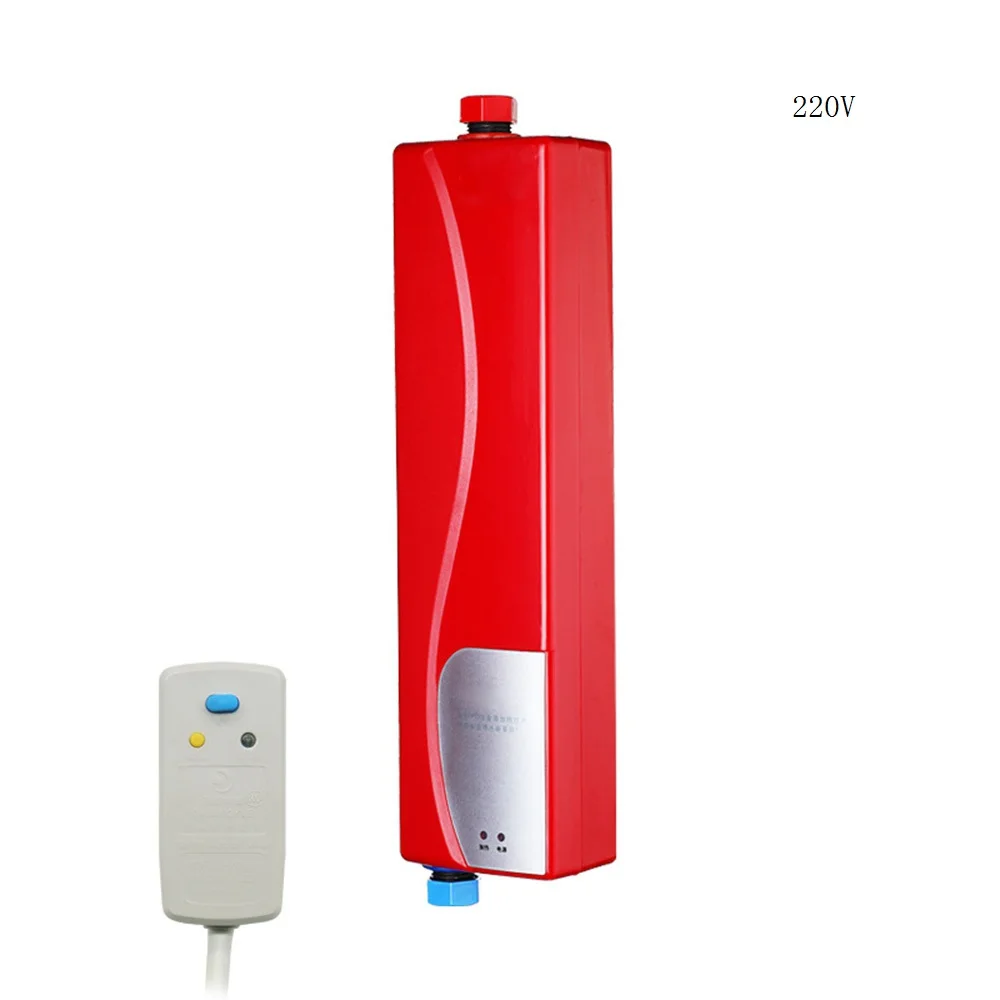 DMWD, 220 В, 3000 Вт, мгновенный Электрический водонагреватель для кухни, мгновенный нагрев воды, ванная комната, горячий душ - Цвет: Цвет: желтый