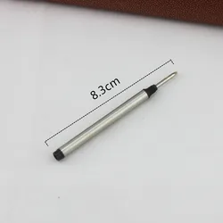미니 악어 롤러 볼 리필, 럭셔리 메탈 블랙 잉크 표준 리필, 9cm 공간 사용, 8.3cm