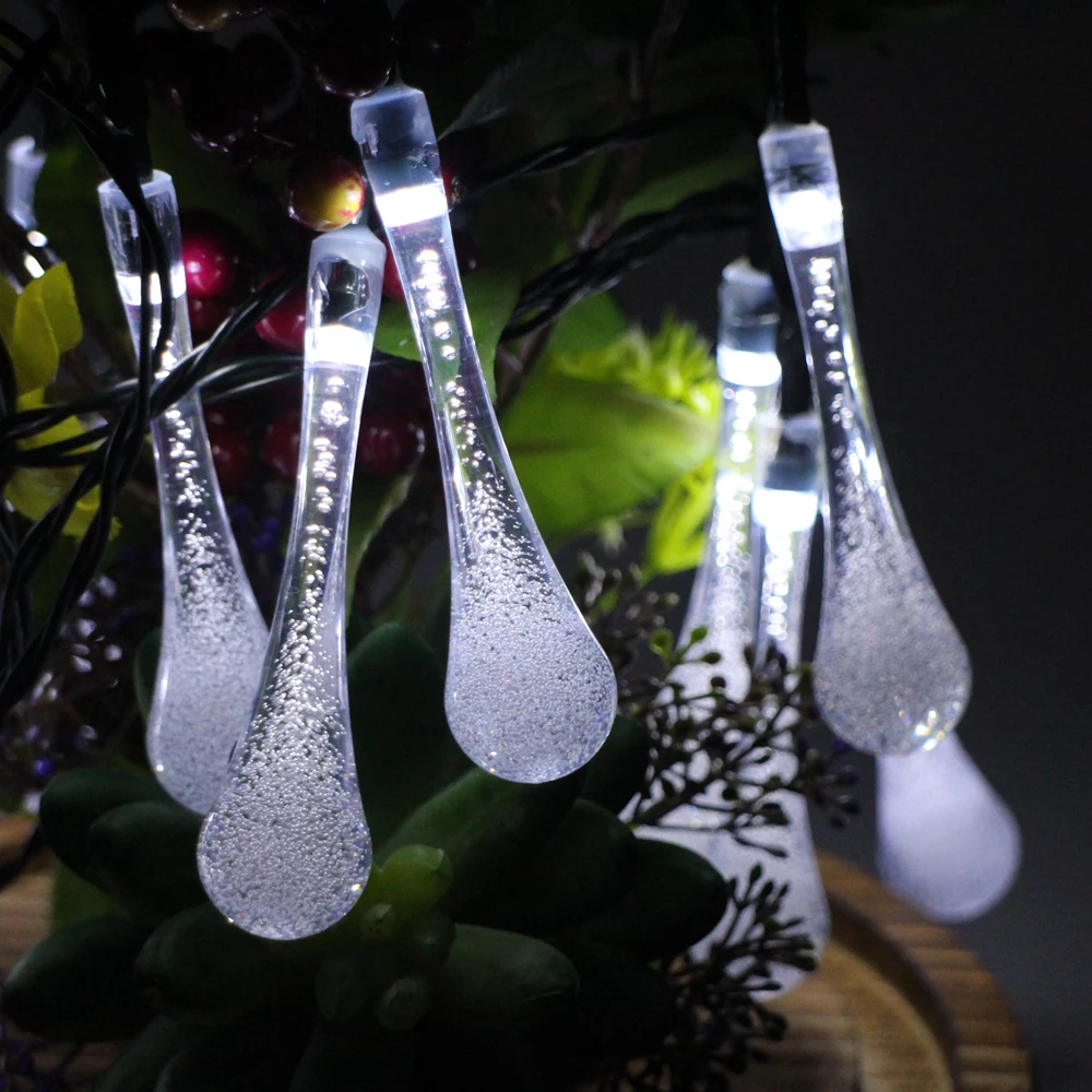 Icicle Snow Fall 4.5M 30 LED String lights Meteor Falling Star Rain Drop Xmas String Fairy Light Bulb Garden Holiday Derocation