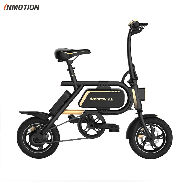 Top Original Inmotion P2F Ebike Folding Bike 36V Lithium-ion Battery 350W 30km/h 12" Tire Mini Bicycle Electric Bike CE RoHS FCC 4