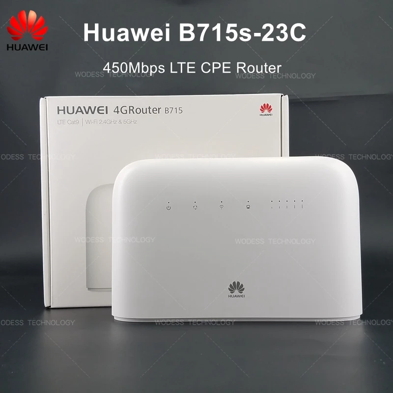 450 Мбит/с Cat.9 huawei 4G LTE CPE беспроводной Wi-Fi маршрутизатор с портом LAN Слот для sim-карты huawei B715