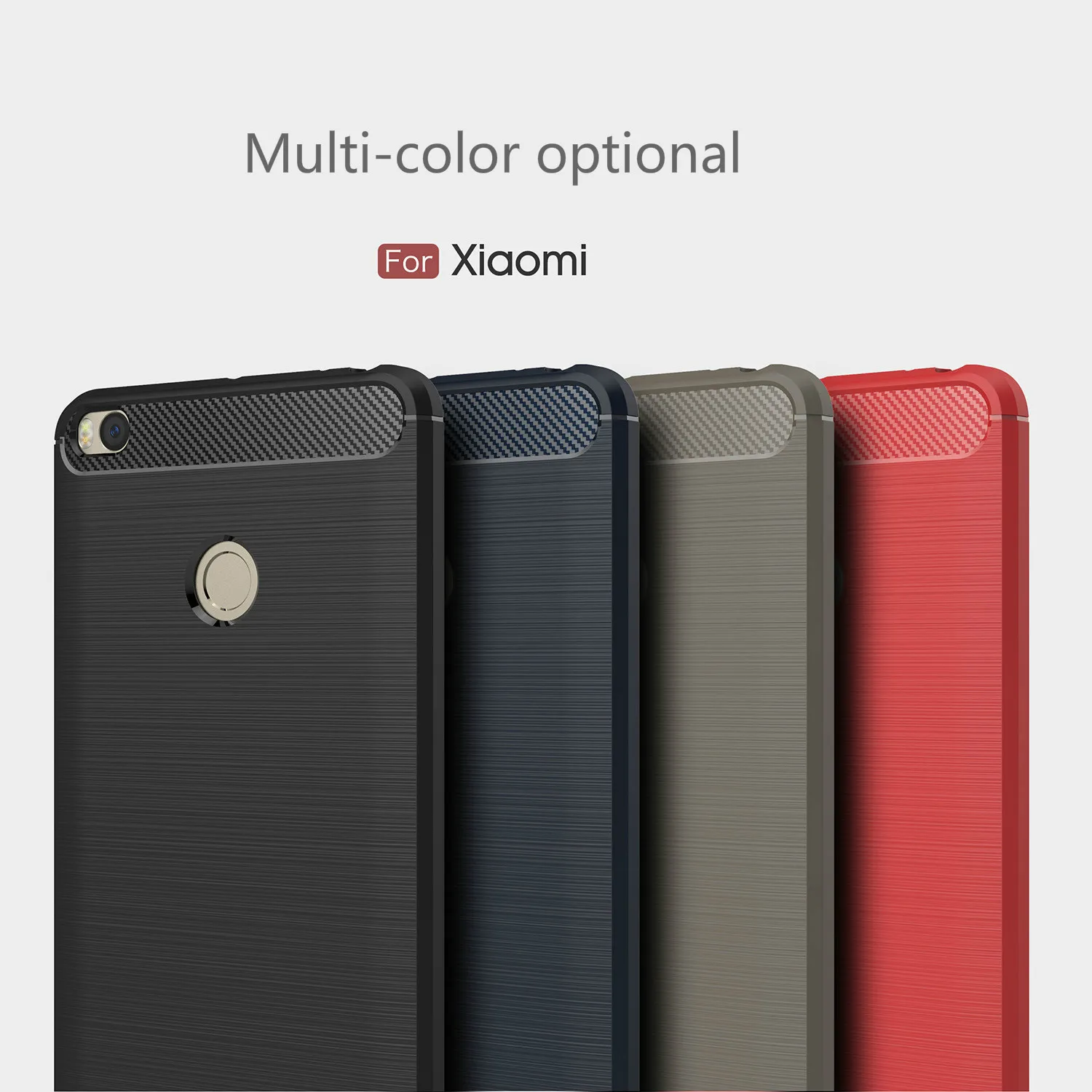 cheap Carbon Fiber Brushed Mobile Phone Case For Xiaomi 5 5X 6 6plus Max Mix2 Redmi pro Redmi Note3 Note4 4A 4X Note5 Note5 plus
