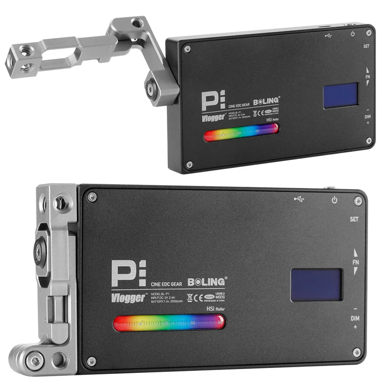 Карманный Болинг RGB светодиодный видео светильник 12W светодиоидная лампа с