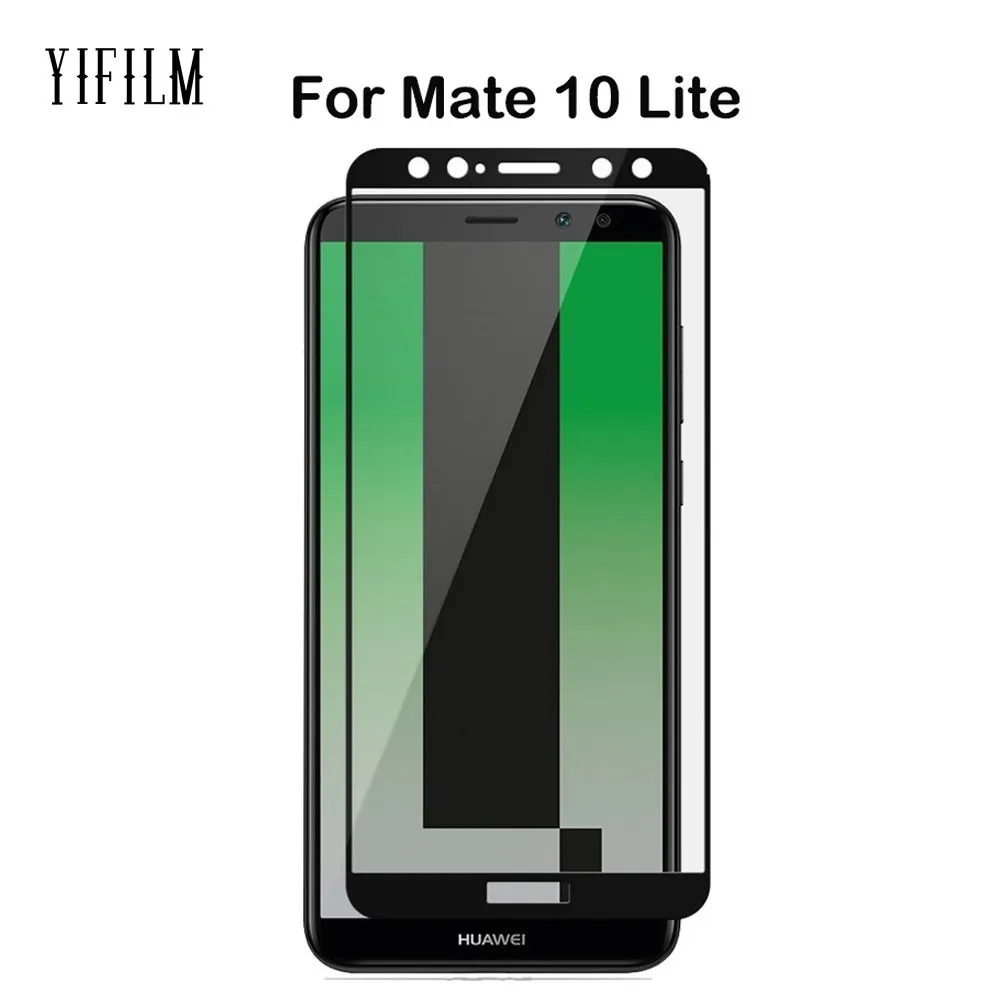 

For Huawei Mate 10 Lite / Maimang 6 / Honor 9i G10 0.3MM 2.5D Printing Glass Film Full Cover Tempered Glass Screen Protector