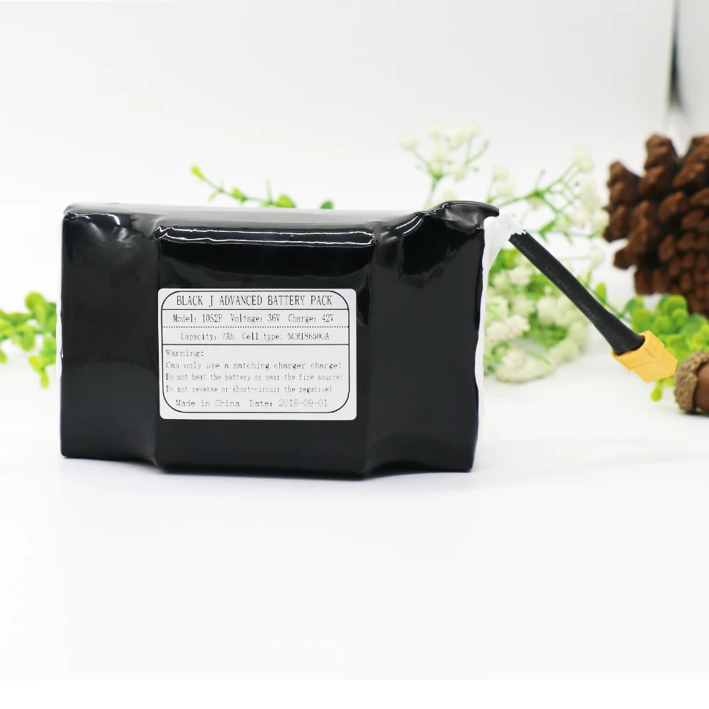 

KLUOSI 10S2P 36V7Ah NCR18650GA 42V Li-ion Battery Pack with For Suitable for Electric Scooter Balance Self-balancing Scooter