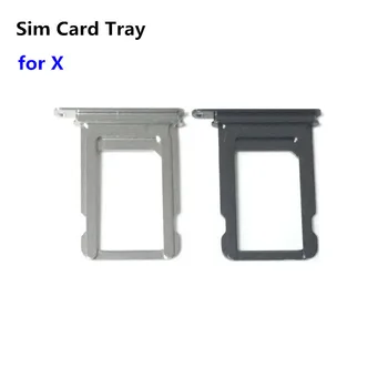 

1 Piece For iPhone X Nano Sim Card Tray Sim Tray Holder Sim Adaptor Replacement Part Gold/ Silver/ Black