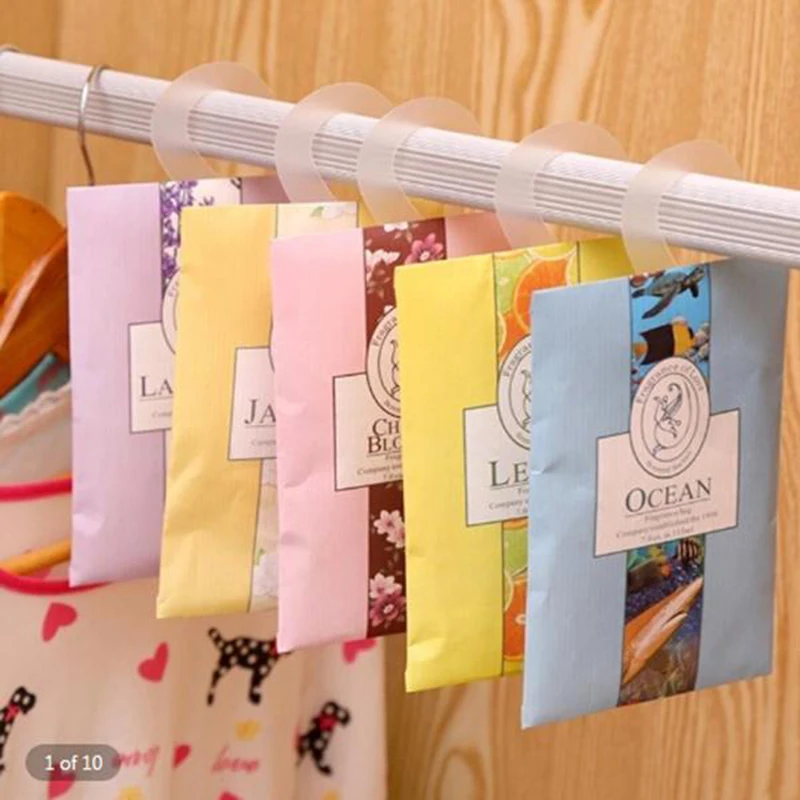 

1 Pcs Paper Bag Sachet Cupboard Car Wardrobe Can Be Hanged Deodorant Sachet Bag Home Air Freshener Household Decor