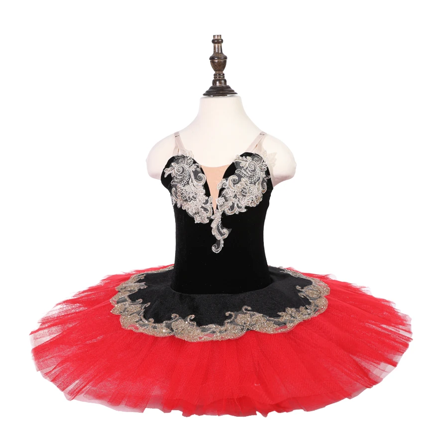 

Adult Women Professional Ballet Tutu Red Black Don Quixote Ballet Stage Costume Girls Performance Ballet Tutu Attire
