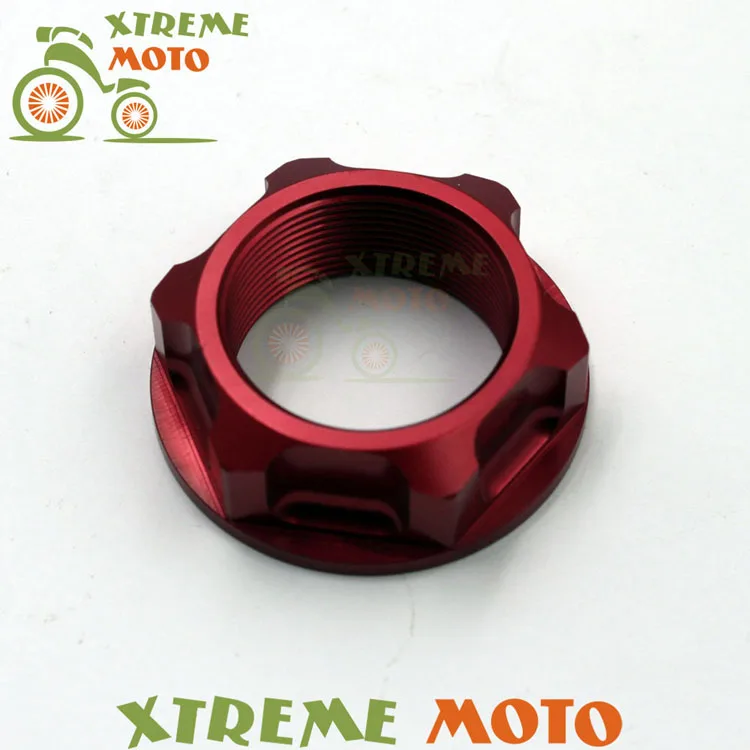 

Red CNC Billet Steering Stem Nut For Suzuki RM125 250 04-13 RMZ250 07-16 RMZ450 05-16 RMX450Z 10-15 Motocross Supermoto Enduro