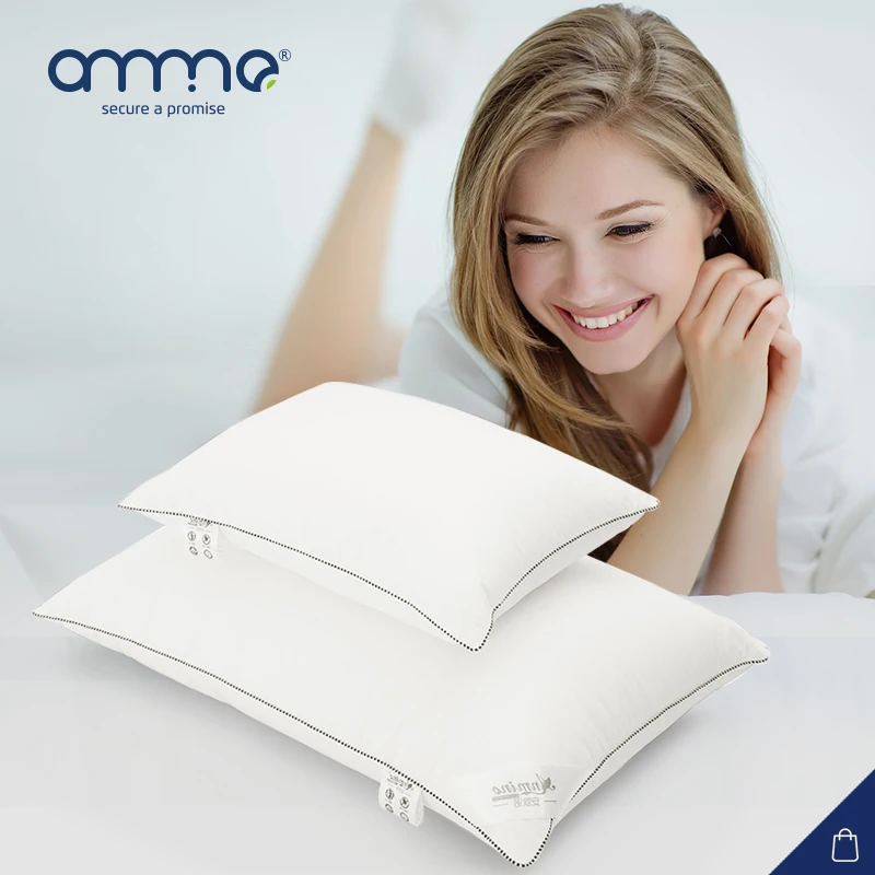 Anmino Home Textile Muscle Relief Sleeping Pillow Light White Pillow