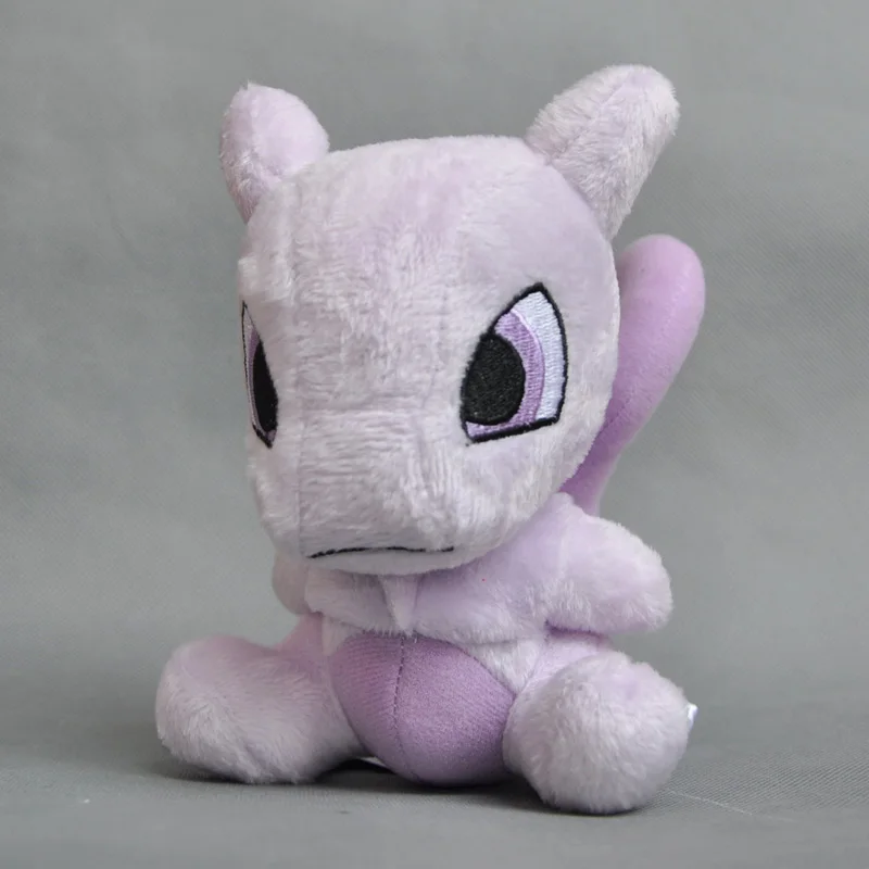 Новинка 40 стилей Mimikyu Mudkip Mew Meowth Psyduck Rotom Snorlax Treecko Wobbuffet Zygarde Pichu Togepi плюшевая кукла-GYQQ - Цвет: Mewtwo 15cm