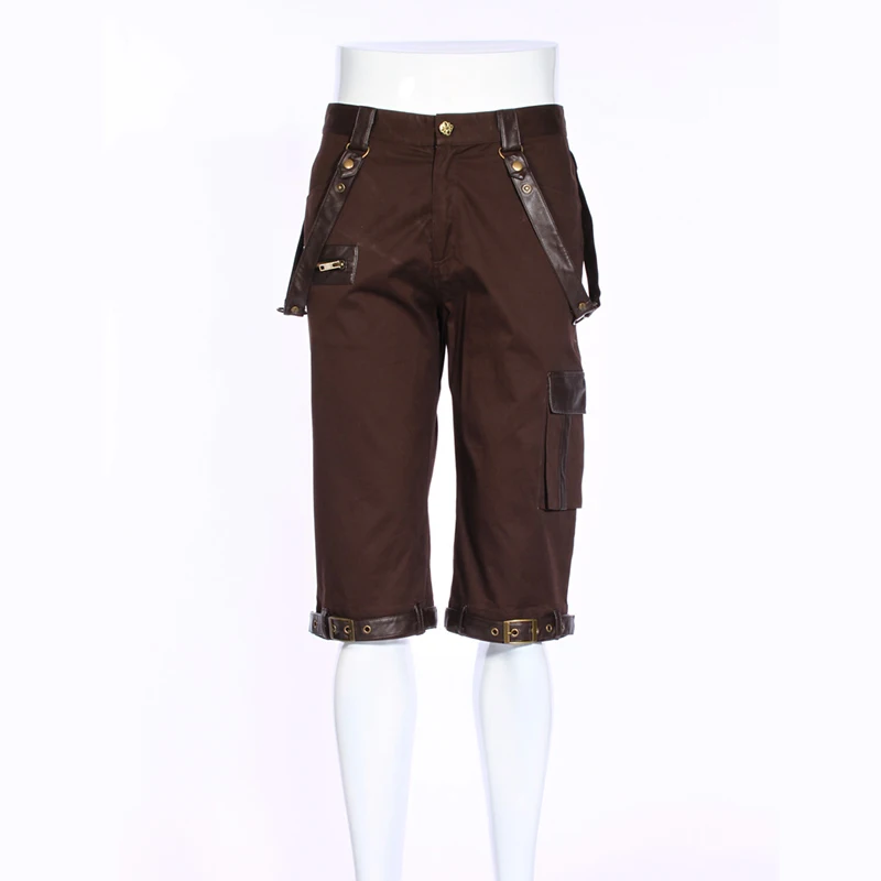 Модные кофейные шорты с кожаные мужские ремни летние горячие продажи рабочие шорты военная одежда до колен шорты