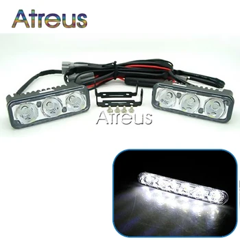 

Atreus 2X Car LED DRL fog lamp White+Yellow turn Signal lights For Renault Duster Megane 2 3 Lexus RX Infiniti q50 accessories