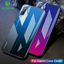 FLOVEME Pocophone F1 Gradient Tempered Glass Case 