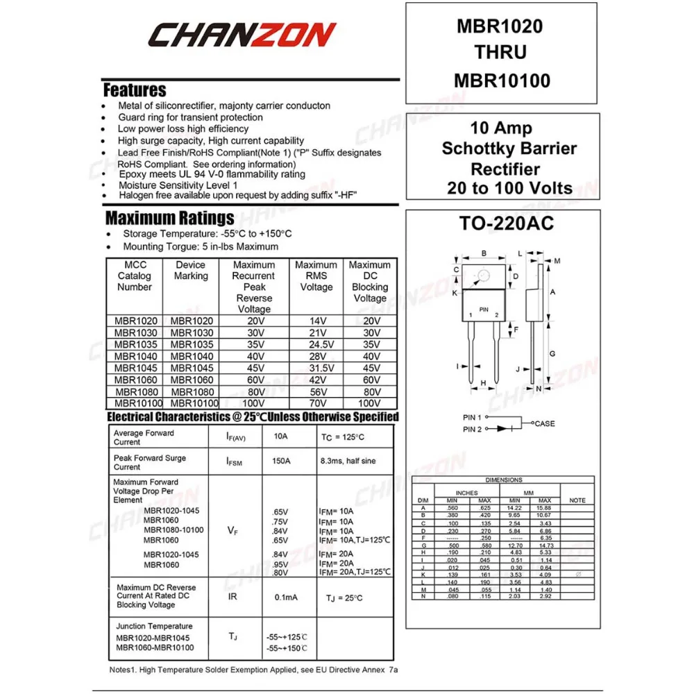 диод 10a10 характеристики
