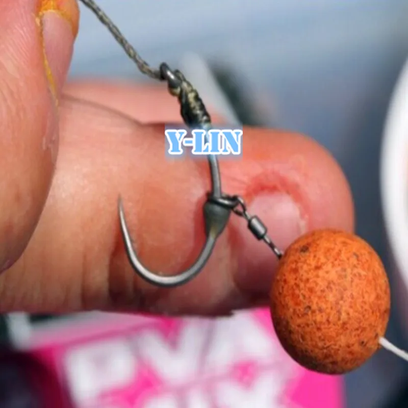 

20pcs UK20# Brand quality Carp fishing hook micro swivels snap boilies link loops quick change swivels rolling swivels with ring