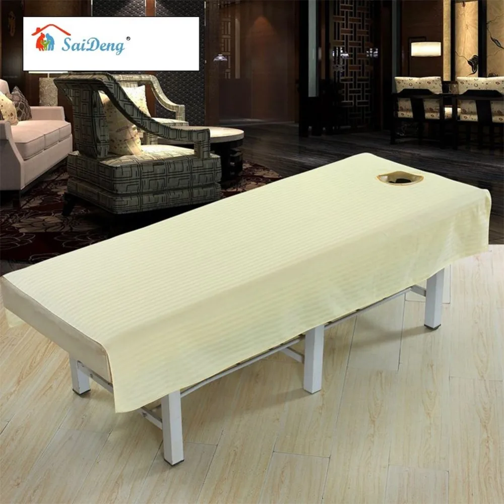 SaiDeng Cotton Waterproof Massage Table Cloth Bed Cover Sheet Beauty Salon Spa Bed Cover Sheet