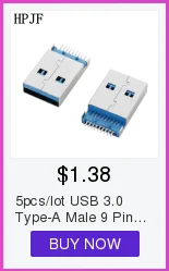 5 шт./лот USB 3,0 type-A Мужской 9 Pin SMT SMD 2 Pin DIP PCB установочный разъем