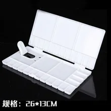 Художественная краска лоток художника масляная акварель пластиковая палитра белый 33 сетки большой размер