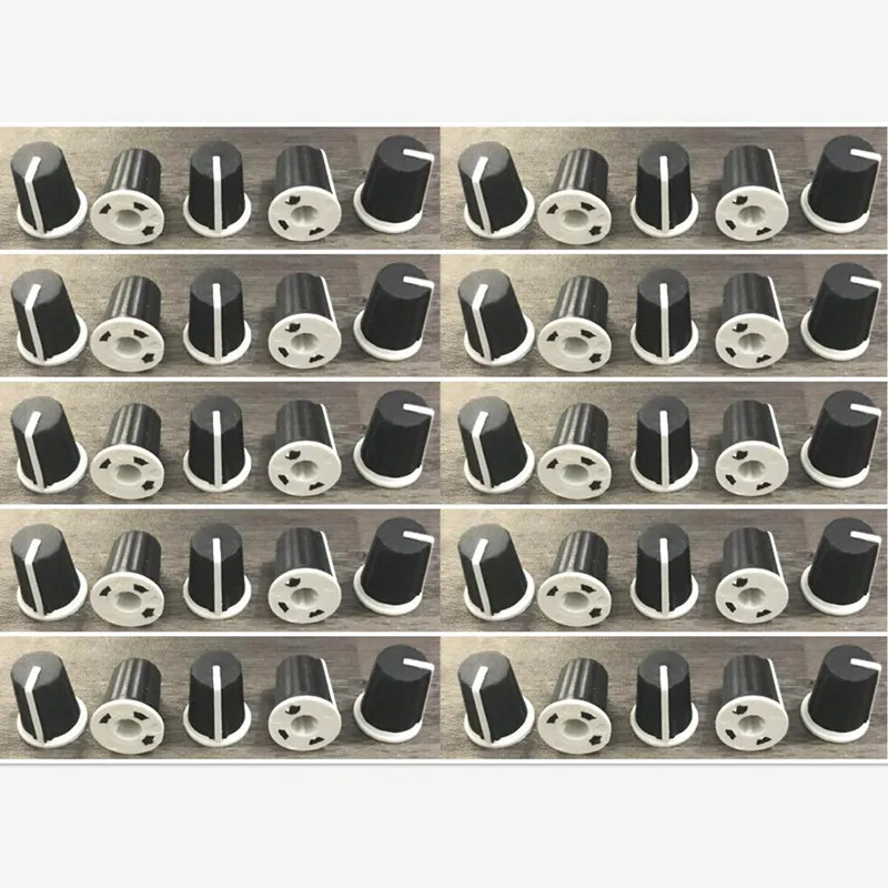 

50PCS Replace Knob Cap For Pioneer DJM800 900 2000 NXS,Black EQ Rotary Knob - DAA1176 DAA1305 BLACK