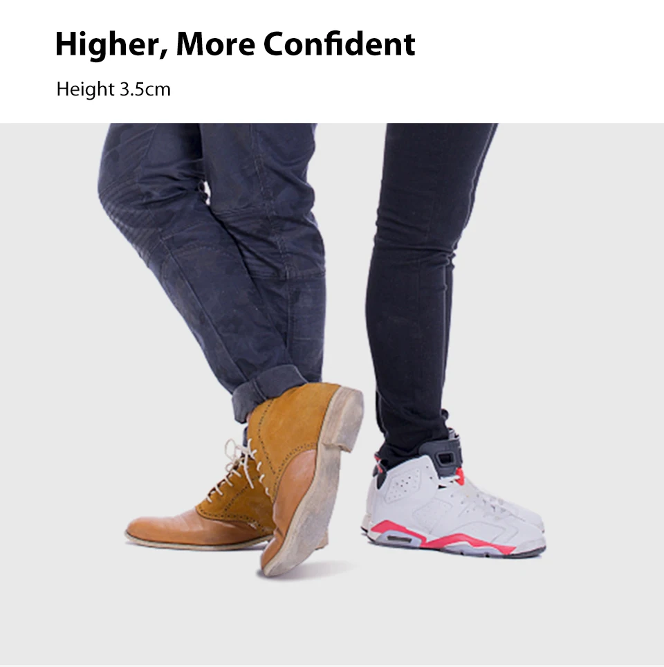 Xiaomi Mijia увеличение половинные стельки Pad Стельки для увеличения роста мужского женская обувь Высота стельки в обувь Pad 1,5/2/3,5 см