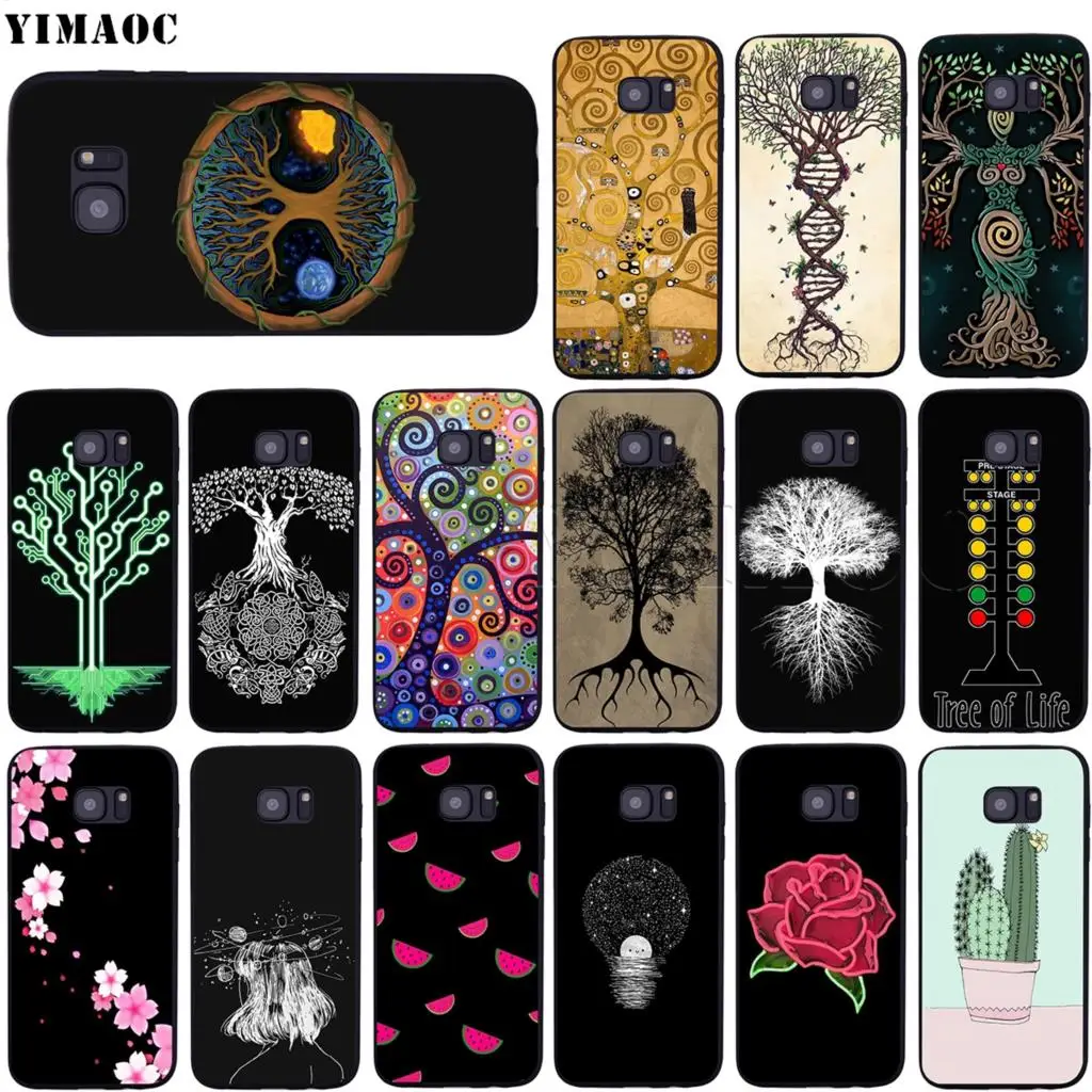 

YIMAOC Tree of Life Case for Samsung Galaxy A7 A8 A9 A10 A20 A30 A40 A50 A70 M10 M20 M30 S10e J6 Plus