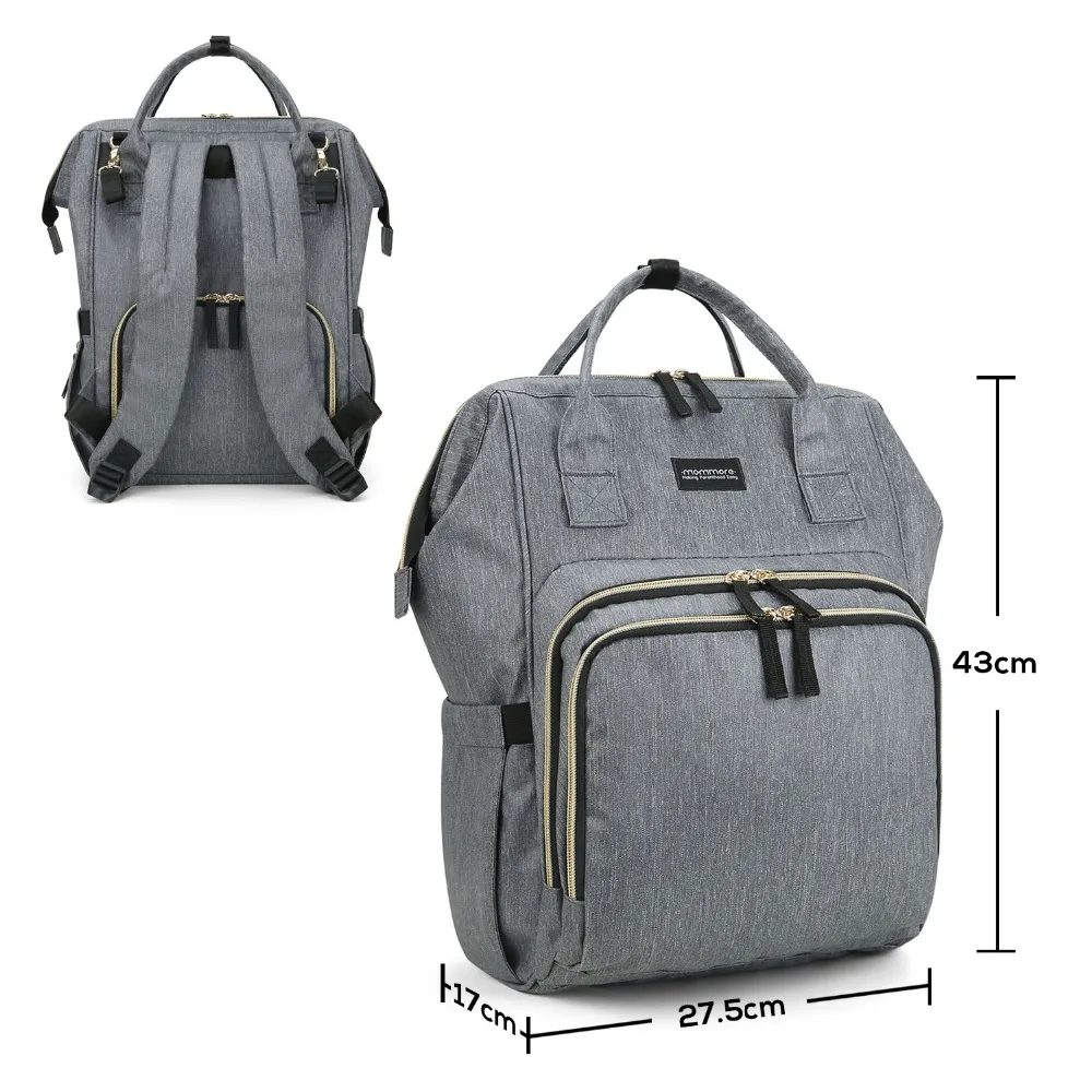 Mommore Большой Вместительный рюкзак для подгузников, водонепроницаемый рюкзак для мам и путешествий, рюкзак для детских подгузников, рюкзак для ухода за ребенком