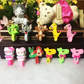 

30pcs/lot Crocodile Giraffe Cartoon Model Headphone Cord Holder Earphone Cable Wire Organizer USB Charger Cable Winder Best Gift