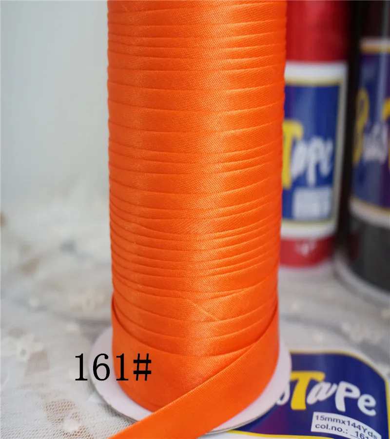 

5/8" (15mm)X25Yards/Card Satin Bias Tape Binding Tape,AW Brand handmade For DIY Garment Sewing And Trimming