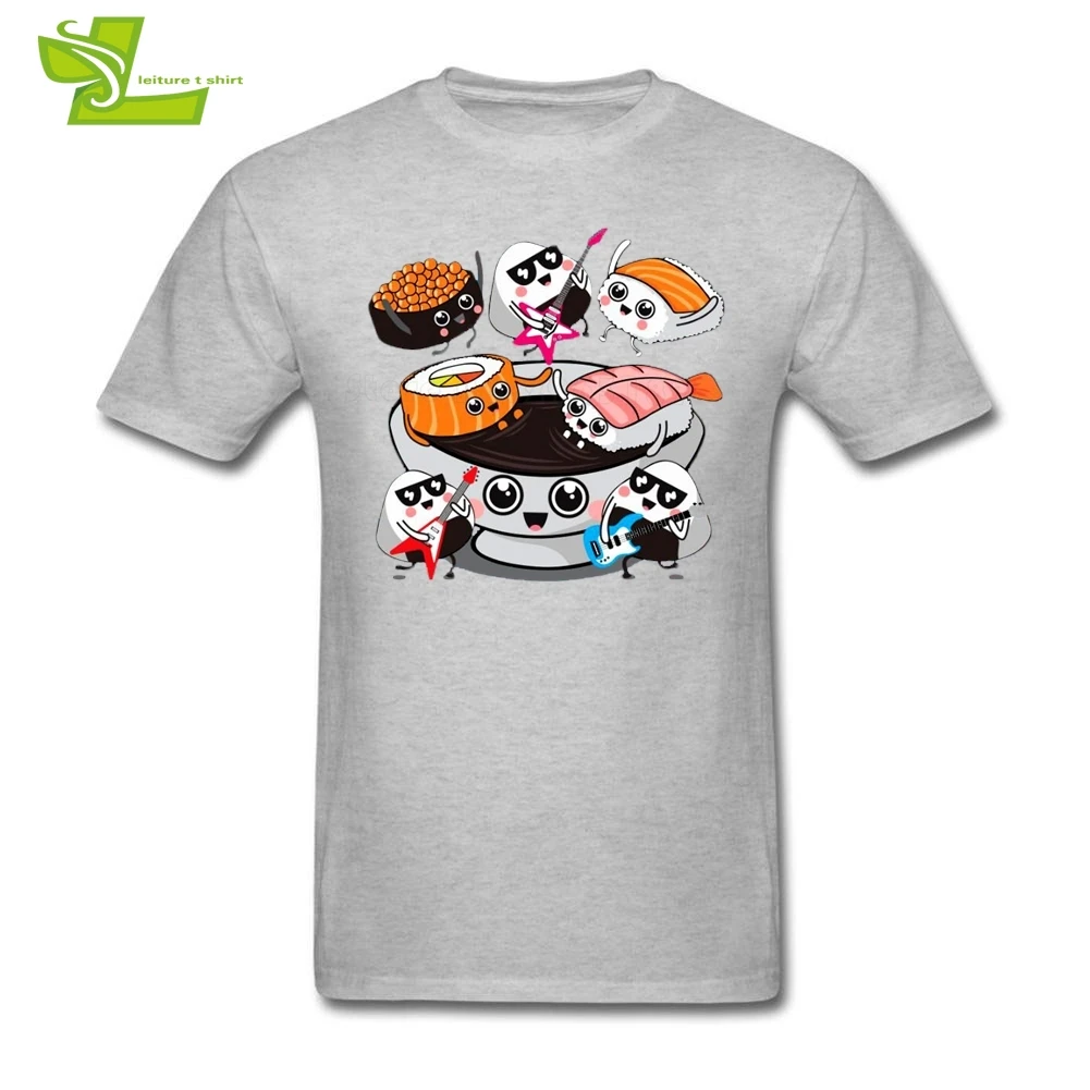 Sushi rocks/футболка для взрослых Популярная летняя Удобная футболка Футболки с