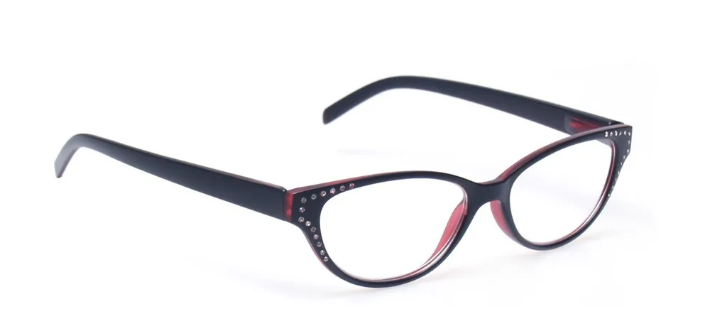 Henotin очки для чтения Для женщин Ультра светильник очки формы "кошачий глаз" в полный оправы для очков, 0,5 0,75 1,0 1,25 1,5 1,75 2,0 2,5 3,0 3,5