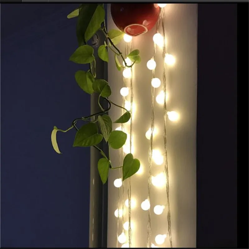 Гирлянда светодиодная с шариками вишни 220 В 4 м 20 светодиодов|fairy lights|string fairy lightsled
