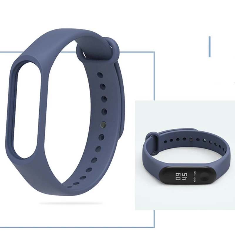 Модный мягкий браслет для часов для Xiaomi mi 3 4 силиконовый браслет ремешок для mi Band 3 mi band 4 сменный ремешок