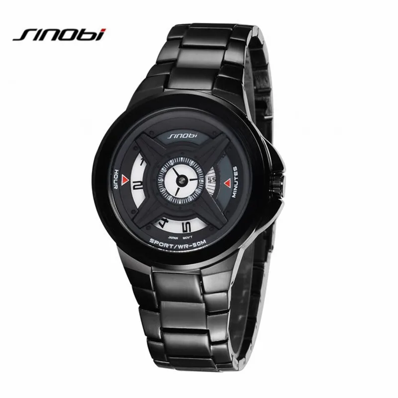 

Top Men Watches Luxury Brand Men's Quartz Hour Sinobi S9618G Sports Watch Men Army Military Wrist Watch Relogio Masculino AB2240