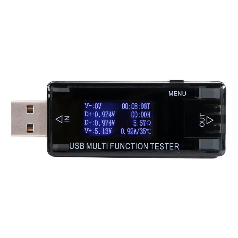 

8 in1 4-30v Electrical Power USB Capacity Voltage Tester Current Meter Monitor Voltmeter Ammeter Digital Dispay