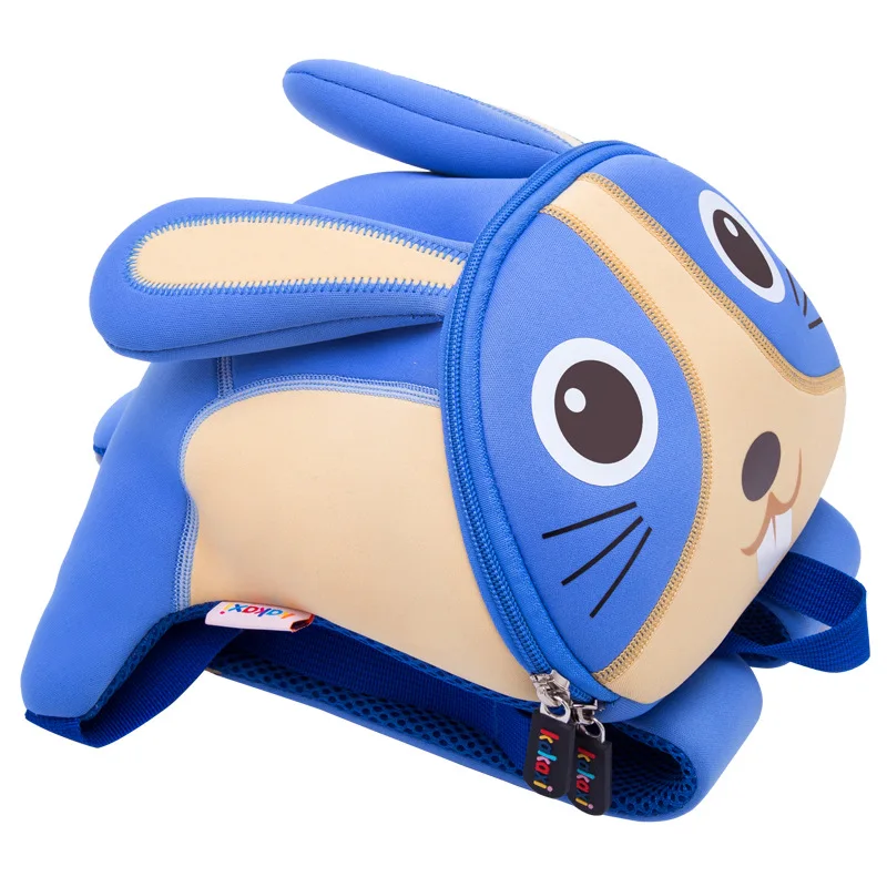 

Children School Bag 3D Cartoon Stripe Rabbit Waterproof Neoprene Fabric For Toddler Boys Girls Kindergarten Kids School Backpack
