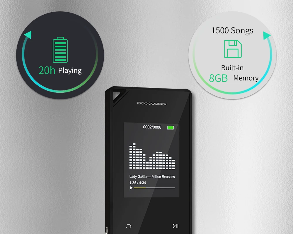 Deelife Bluetooth MP3 плеер Спорт Мини MP 3 музыкальные плееры 8 ГБ с динамиком наушники экран FM радио FLAC аудио Walkman бег