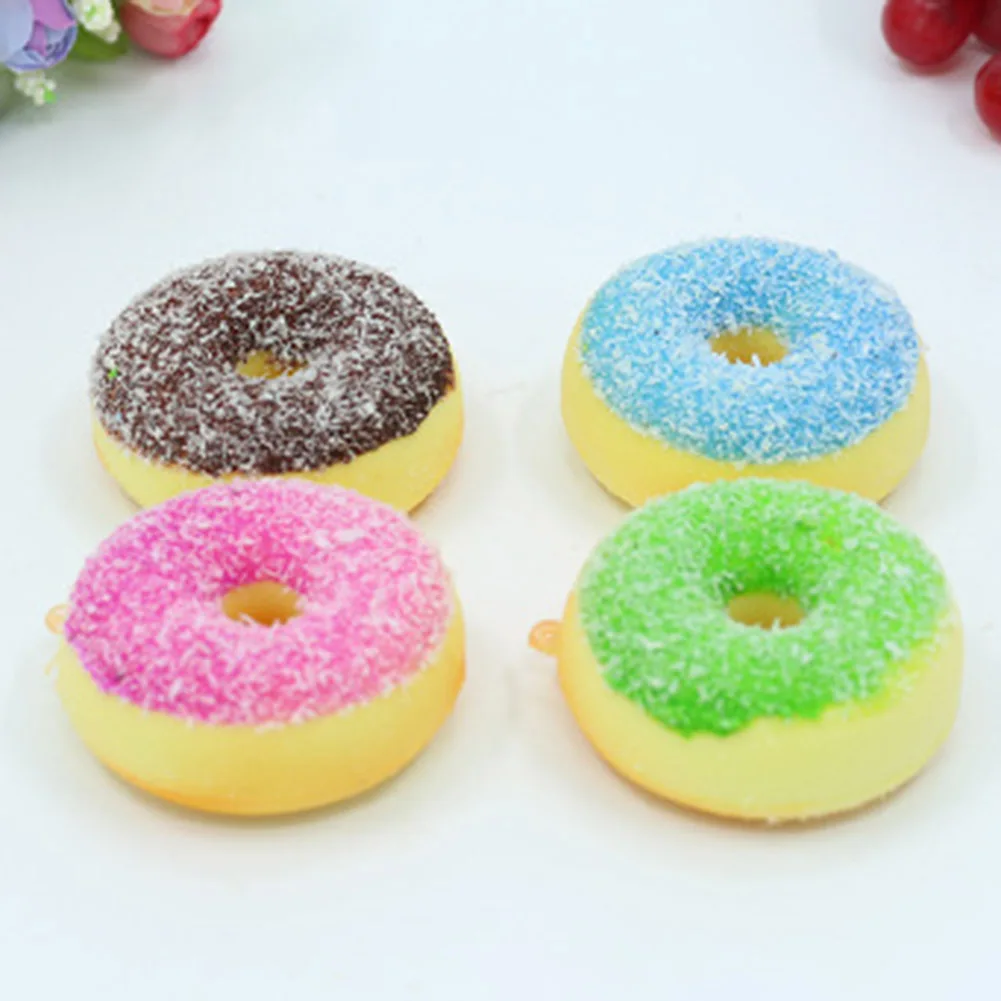 

2018 Donut Pinch Squeeze Pressure Pressure Decompression Toys Slow Rebound Squeeze Doughnut Toys
