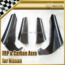 Авто-Стайлинг для Nissan Skyline R34 GTR углеродного волокна Решетка переднего бампера 4 шт