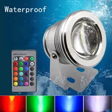 10W Aquarium Light Fish Tank Light Led Swimming Pool Light IP68 Waterproof 12V Outdoor RGB UnderWater Light Pond Led Spotlight