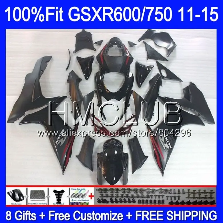 

Injection For SUZUKI GSXR 600 750 GSXR750 11 12 13 14 15 16 7HM.9 K11 GSXR600 2011 2012 2013 2014 2015 2016 Fairing Stock black