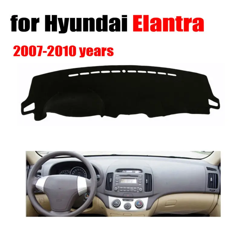 Чехлы для приборной панели автомобиля коврик для hyundai Elantra 2007-2010 лет левосторонний dashpad dash cover авто аксессуары для приборной панели