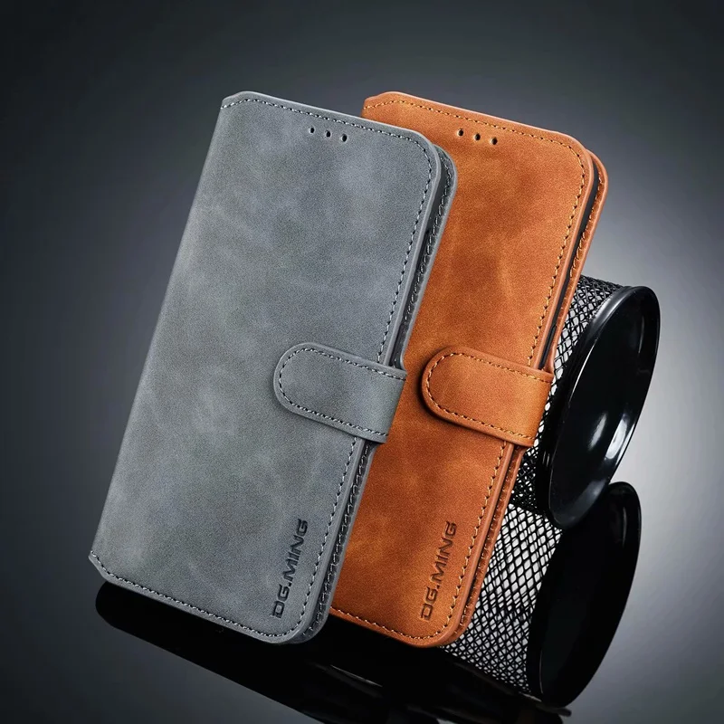 

Magnetic Detachable Flip Leather Wallet Case for One Plus 6T Case Kickstand Back Card Holder Cover Luxury Retro Soft Hoesje Capa